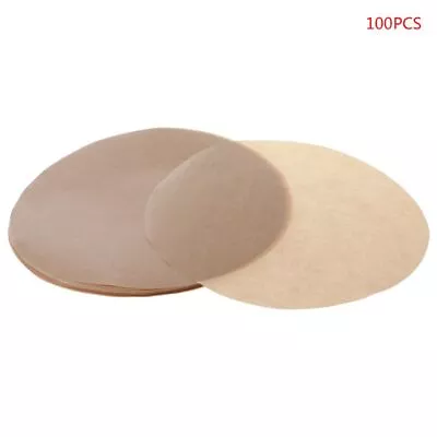 100pc 8inch Parchment Paper Cookie Baking Sheets Liners Round Cake Pan Non-Stick • £7.45