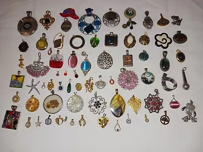 Lot Of Vintage To Mod Pendants Costume  Jewelry (#362) • $12.99