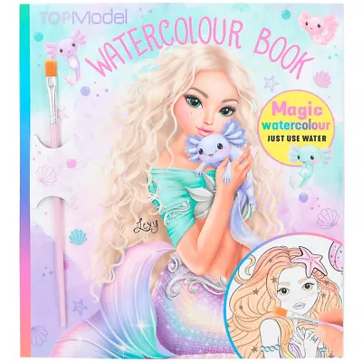 TOPModel Mermaid Watercolour Magic Painting Colouring Book Depesche Ages 6+ • £8.49