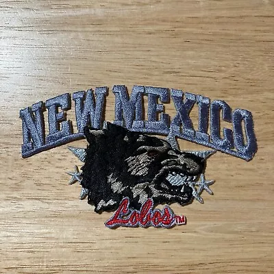 NEW MEXICO LOBOS Vintage Embroidered Iron-On 4.5  X 2.75  NCAA Patch • $5.99