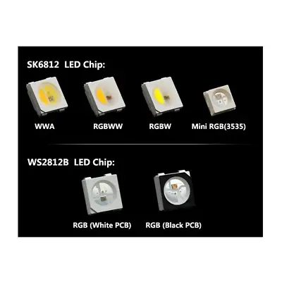 LED Strip Chip Light WS2812B SK6812 Addressable Digital RGB RGBW RGBWW Bulb Bead • $6.59