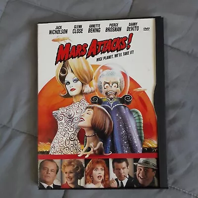 Mars Attacks (DVD 1997 Snapercase) Tim Burton Jack Nicholson • $15