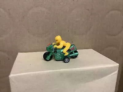Vtg 1989 Soma Diecast Pullback Mini Motorcycle Race Bike Toy With Rider Works! • $3.99