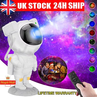 Astronaut Projector Galaxy Starry Sky Night Light Nebula Space LED Lamp W/Remote • £15.59