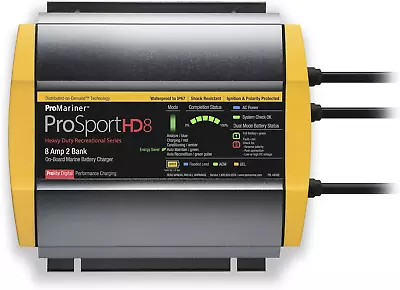 44008 Prosport HD Waterproof Marine Battery Charger 8 Amp 2 Bank • $213.99