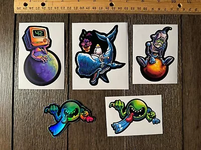 Vinyl Sticker Lot 5 Hitchhikers Guide Galaxy Cosmic Cutie Don’t Panic 42 Marvin • $9.95