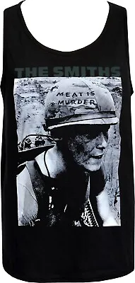 The Smiths Men's Vegan Tank Top Meat Is Murder Army Helmet British English • $25.52