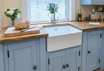 £1199 • Buy Handmade Rustic Kitchen Belfast Sink Unit. Freestanding Kitchen Furniture.