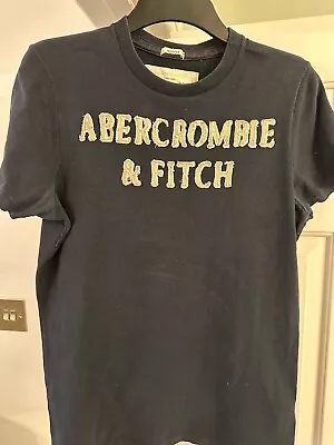 Mens Abercrombie And Fitch Navy  Muscle Fit T Shirt • £9.95