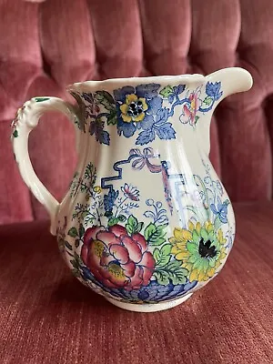 Vintage Mason's Strathmore England Fruit Basket Ironstone China Pitcher/creamer • $25