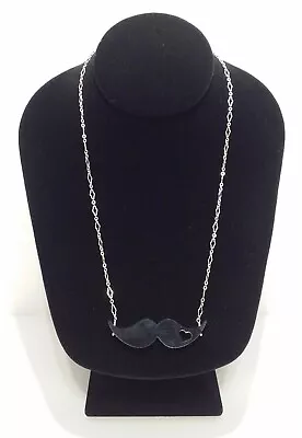 Women's 925 Sterling Silver Mustache Pendant Necklace 20   • $19.95