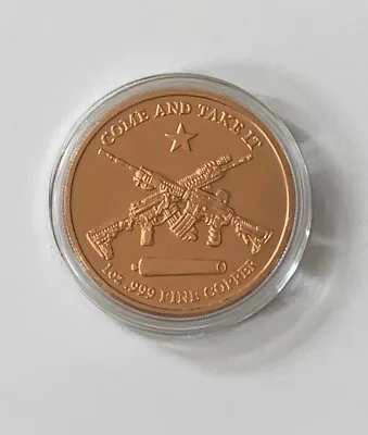 Molon Labe   Come And Take It   Copper Round 1oz • $19.99