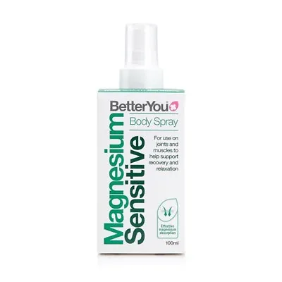 £9 • Buy BetterYou Magnesium Oil Sensitive Body Spray For Joints & Muscles - 100ml