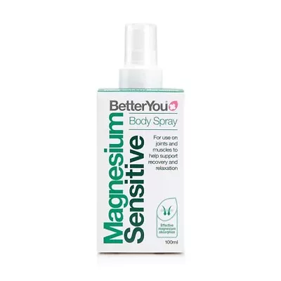 £9 • Buy BetterYou Magnesium Oil Sensitive Body Spray For Joints & Muscles - 100ml