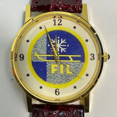 Vintage Wristwatch Great American Images International Luge Federation FIL • $124.99