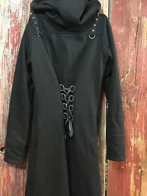 DarcChic Womans Raven Laced Back-Coatgothic Full Length Steampunk..p4 • $75.99