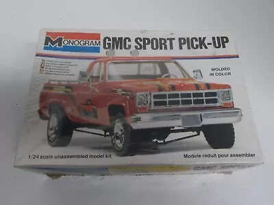 Vtg Monogram 1:24 Scale 1978 GMC Sport Pickup Truck In Sealed Boxed Model Kit • $59.99