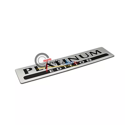 $7.99 • Buy Aluminum PLATINUM EDITION Emblem Badge Sticker Decor For Car Grill Trunk Fender