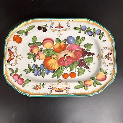 Mottahedeh  Duke Of Gloucester  12x8 Serving Tray  Williamsburg Fruit Bugs • $324