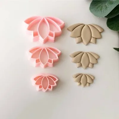 £9.99 • Buy Lotus Flower Polymer Clay Shape Cutter Set