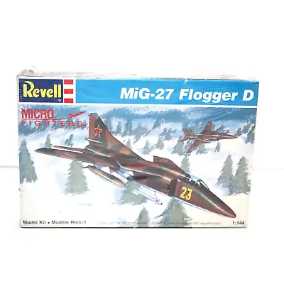 Revell Micro Fighters Mig-27 Flogger D 1:144 Plastic Model Kit 4065 New Sealed • $9.95