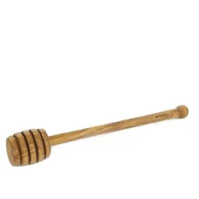 (D) Berard French Olive Wood Honey Dipper Vintage Hand Made Honey Spoon • $32.99