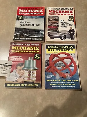 Vintage Mechanix Illustrated Magazines Oct & Nov 1959 May 1961 Aug 1964 • $7.50