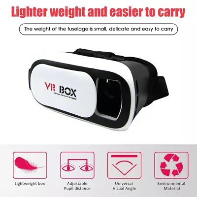 New Virtual Reality VR Headset 3D Glasses With Remote For IPhone Samsung Android • $16.56