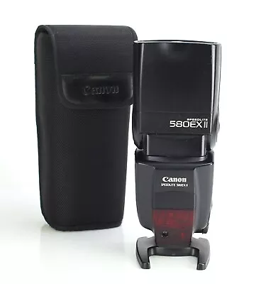 Canon Speedlite 580EX II Flashgun Flash Unit Only For Canon EOS DSLR • £94