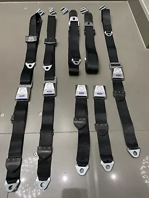 $895 • Buy Ford XW XY XR XT ZA ZB ZC ZD GS GT Complete Seat Belt Set - BRAND NEW!
