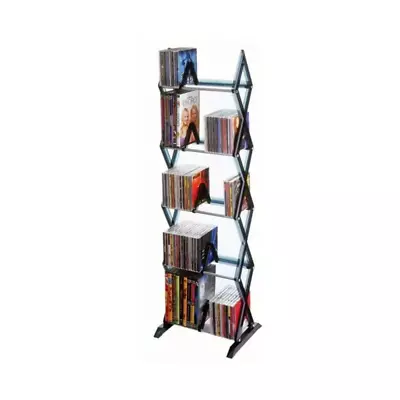 5 Tier Media Shelf 90 DVD Tower Rack Game Organizer Stand Holder 130 CD Display • $20.16