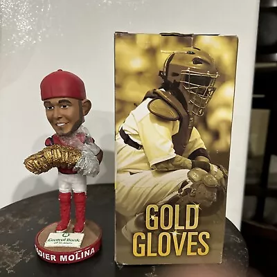 Yadier Molina Yadi St. Louis Cardinals 2014 SGA Gold Glove Bobblehead NIB!! • $47.99