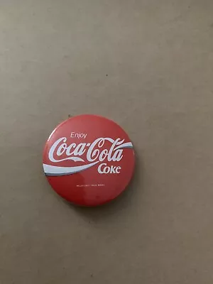 Vintage Retro 1980s Coca Cola Badge Pin Merchandise Ad Collectable Memorabilia • £4