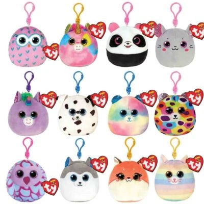 $19.95 • Buy Beanie Boos - Squish-A-Boos Mini - Squishy Super Soft 3.5  Squeeze Plush Clip-On