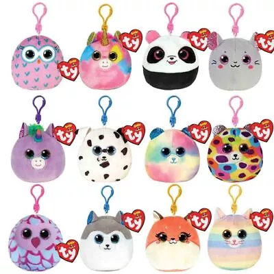 Beanie Boos - Squish-A-Boos Mini - Squishy Super Soft 3.5  Squeeze Plush Clip-On • $19.95