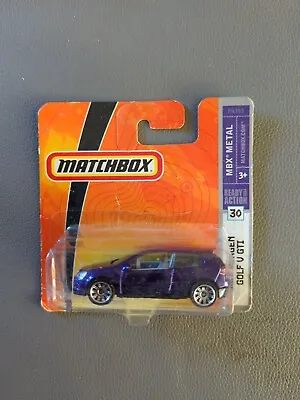 Matchbox Volkswagen Golf V GTi MBX Metal Short Card #30 • £13