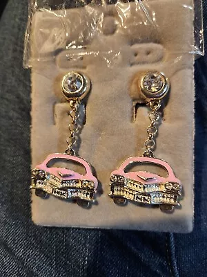 Pink Cadillac Earrings Clip On Mary Kay Prize • $46.79