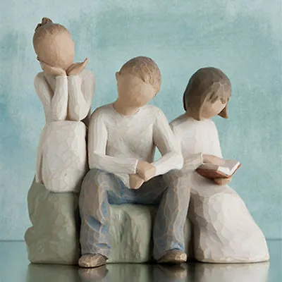 £57.80 • Buy Willow Tree Set Siblings Brother & Two Sisters Option 1 - Figurine Gift Set 