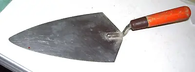 Vintage Large Sized  Cement Mason Brick Hand Trowel 10 1/2  Blade • $19.47