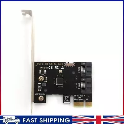 ~ Pci-e To SATA 3.0 Internal 6Gbps Ports Disk Expansion Card • £9.95