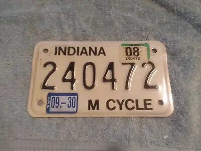 $9.99 • Buy Indiana Motor Cycle License Plate  08