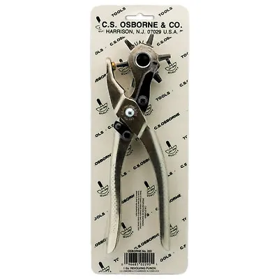 C.S. Osborne Revolving Punch - Nickel Plated #223 (Tube Sizes 0-6) USA Made • $21.50