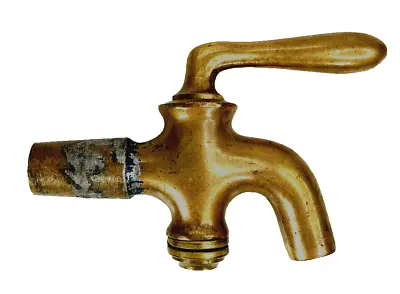 Antique Brass Wine Beer Water Tap Spigot Brew Tap Handle 4.5  Long • $59.97