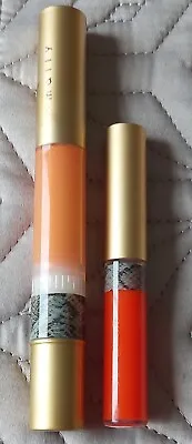 Mally High Shine Liquid Lipstick Duo In Lipety Split&Be A Peach Full Size~New • £20.75