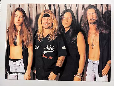 Motley Crue / Vince Neil Band / Vikki Foxx / Magazine Full Page Pinup Poster • $4.99