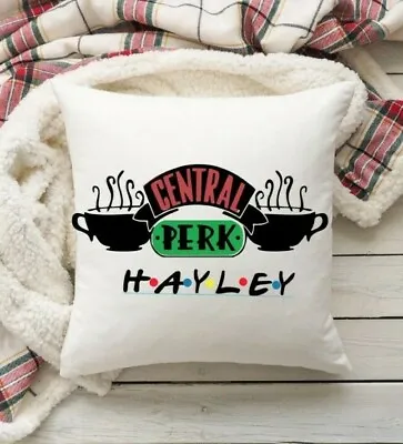Friends TV Show Central Perk Cushion Cover -  Friends Gift Personalised Name • £7.99