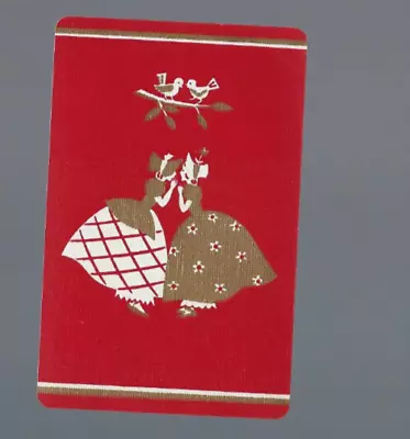 Vintage Swap Playing Card   Silhouette Ladies Chatting • $1.70