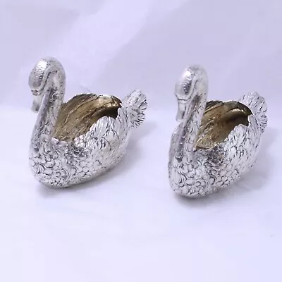 800 Silver Swan Bowls Figurines Elegant Tableware • $1000