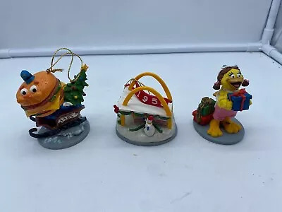 McDonald's McMemories 40 Years Of Famous Firsts Set Of 3 Ornaments 1995     E15 • $19.95