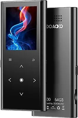ZOOAOXO 64GB MP3 Player With Bluetooth 5.2 And Built In HD Speaker Enhance Music • $39.14